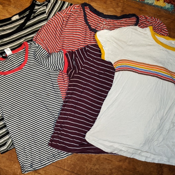 Assorted VSCO Striped T-Shirt Bundle - Picture 1 of 7